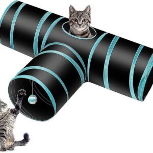 Triple Way Foldable Cat Tunnel Toy
