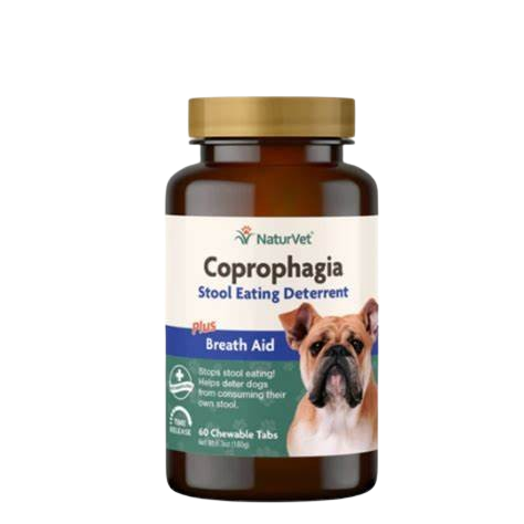 Naturvet Coprophagia Stool Eating Deterrent , 60 Chewable tablet - 180g