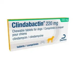 Clindabactin 220mg for dogs, 10 Tab.