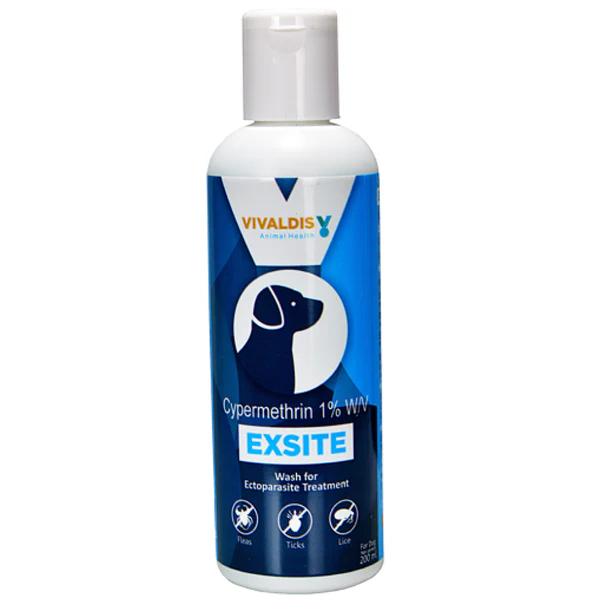 Flea & Ticks Cypermethrin Shampoo For Dogs, 200mL
