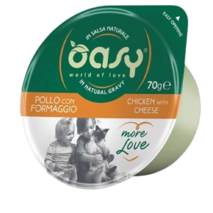 Oasy Cup More love Cat Wet Chicken & Cheese, 70g