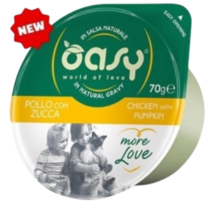 Oasy Cup More love Cat Wet Chicken & Pumpkin, 70g