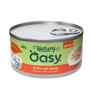 Oasy Wet Cat Natury Soft Jelly Chicken & Pumpkin , 150g