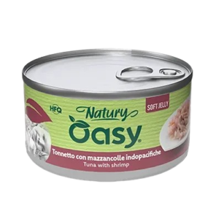 Oasy Wet Cat Natury Soft Jelly Tuna & Shrimp, 150g