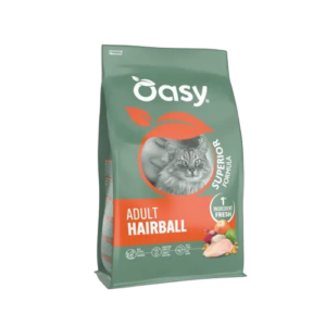 Oasy Hairball Dry Adult Cat, 1.5Kg